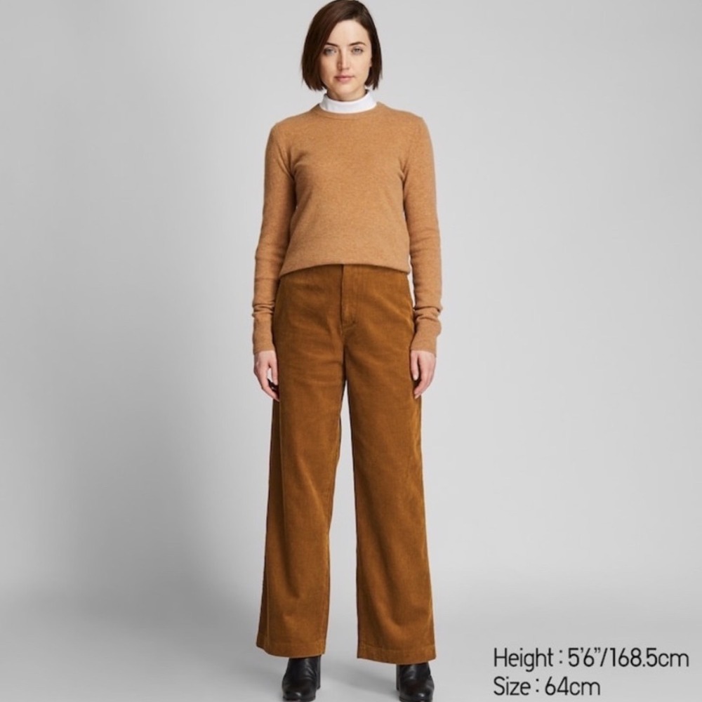 Uniqlo Corduroy Cotton Wide‎ Leg Pants